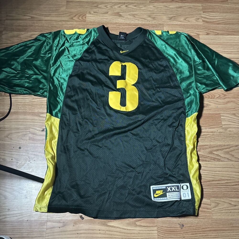 Vintage Nike Oregon Ducks Joey Harrington Black/Green #3 Jersey Size: XXL